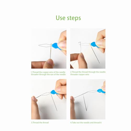 100 Pcs Plastic Needle Threaders, Hand Machine Sewing Needle Threader Tool