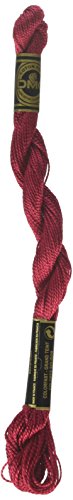DMC 115 5-498 Pearl Cotton Thread, Dark Red, Size 5