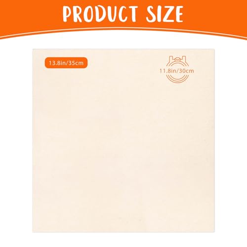 10 PCS Beige Natural Cotton Embroidery Fabric Cloth (13.8 × 13.8 Inch) - size: 13.8 × 13.8 Inch