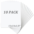 Mat Board Center, Pack of 10 Acid-Free Foam Boards, 11x14 inch White Foam Boards, 1/8" Thick - color: White, size: 11x14