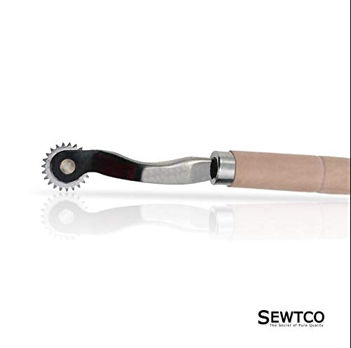 Taiwan tracing Wheel for Sewing Patterns, Wood and Stainless Steel Pounce Wheel, Perforation Cutter, Overstitch Wheel, Paper Tracing Wheel Sewing, Leather Point, Pounce Wheels, 2 Pack - size: 1 Pack made in Taiwan