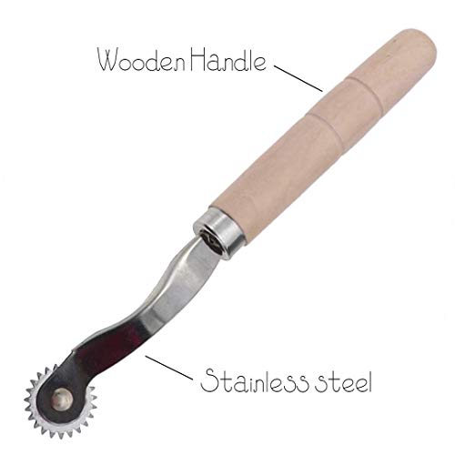 Sewing tracing wheel for sewing patterns, Wood and stainless steel Pounce wheel, Perforation cutter,Overstitch Wheel, paper Perforator Tracing wheel sewing, Rotary perforator, Pounce wheels, by SEWTCO