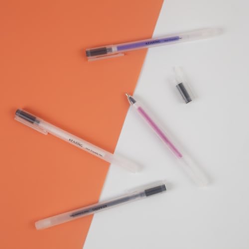 KEARING 4 Colors Heat Erasable Fabric Pens - Dual Removal Sewing Markers