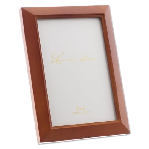 Lawrence Frames Estero Collection, Chestnut Wood 4 by 6 Picture Frame - color: Chestnut, size: 4x6