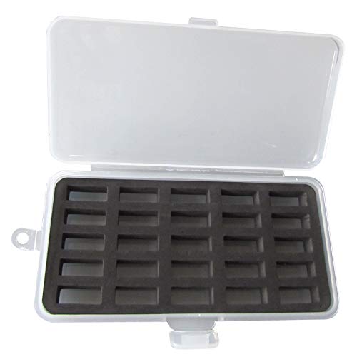 CKPSMS Brand -# BB-25B Box 2Pack Bobbin Case for Jumbo (M Size) Bobbin (Box Only) Hold 50PCS Bobbins (Type:50 Holes (for Jumbo Bobbin))