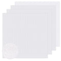 4 Pcs Needlepoint Canvas 14-Mesh, 20x20 Inch White Needle Point Canvas for Embroidery, Blank Polyester-Cotton Twist Interlock Needlepoint Mesh for DIY Handicraft Knit Crochet Projects