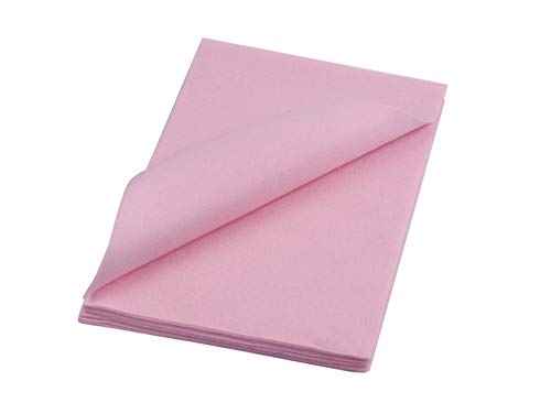 YYCRAFT Craft Soft Felt Sheets 9 Inch X 12 Inch - 24 Pcs Pack, Baby Pink - color: Baby Pink