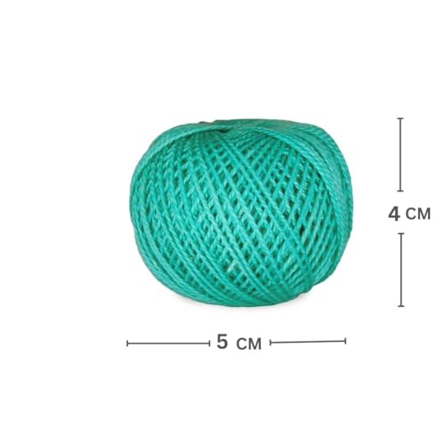 KGS Crochet Thread Cotton Yarn Balls | Size 8 | 10 Balls | 10 Grams Each Ball | Total 100 Grams of Pearl Cotton Thread for Crocheting, Hardanger, Needlepoint Hand Embroidery (Coastal Calm) - color: Coastal Calm
