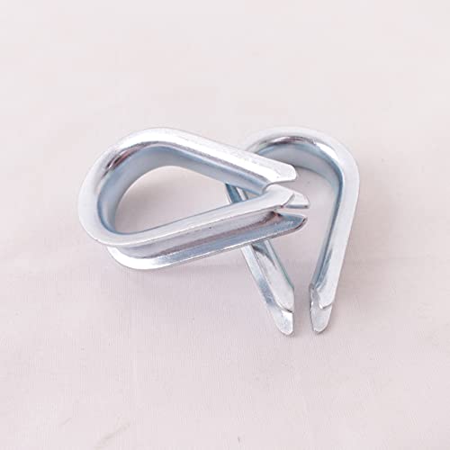 Wire Rope Thimble, for Wire Rope Dia. 3/8 in, Carbon Steel,(3/8" 25PCS) - size: 3/8“