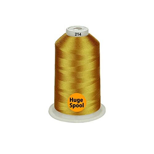 Simthread - 33 Selections - Various Assorted Color Packs of Polyester Embroidery Machine Thread Huge Spool 5500Y for All Sewing Embroidery Machines - 3 Differ Yellow - color: 3 Differ Yellow