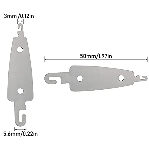 LUORNG 100 Pieces Stainless Steel Needle Threader Embroidery Cross Stitch Needle Threading Tools for Needles Hand DIY Sewing