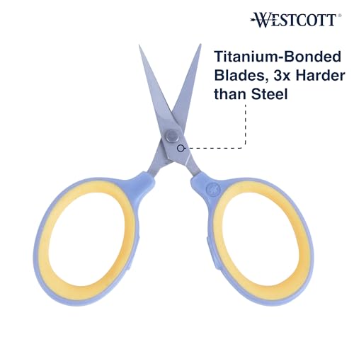 Westcott 2.5" Fine-Tip Craft Scissors with Titanium-Bonded Blades for Crafting, Sewing & More - style: 2.5" Sewing Scissors