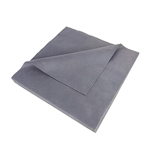 Jtnohx Soft Light Grey Felt Sheets Flexible Felt Fabric for Crafts 12" 20Pc - color: Light Grey