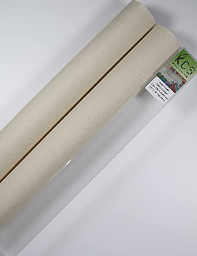 KCS 2 pc of 15" x 18" Counted Cross Stitch Cotton Aida Cloth Needlework Fabric (Oatmeal, 18CT) - color: Oatmeal, size: 18CT