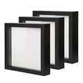 Muzilife 10x10 Shadow Box Wood Picture Frame, HD Glass, 3PCS, White - color: Black, size: 3pcs 10X10