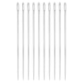 uxcell 50 Pcs Large Eye Sewing Needles, 1.97 Inch 0.9mm High Carbon Iron Embroidery Thread Needle Sewing Big Eye Needle Knitting Needles for Hand Sewing Art Crafts, Silver - size: 50mm, 0.9mm