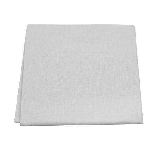 3 Pieces 18 x 21 Inches Cotton Fabric Precut Quilting Fabric Bundles Solid Colors Layer Cakes Quilt Material for DIY Craft Sewing Embroidery (Light Grey) - color: Light Grey