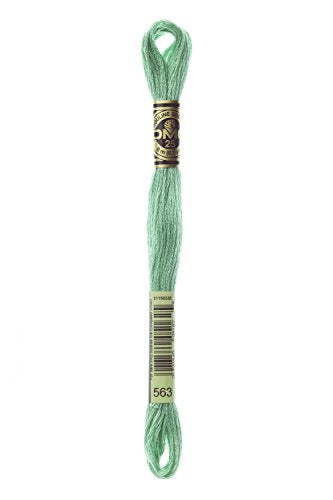 DMC 117-563 Six Stranded Cotton Embroidery Floss, Light Jade, 8.7-Yard - color: Light Jade, size: 8.7 yards
