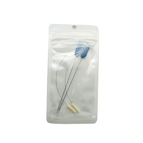 Fbshicung 4Pcs Needle Threader,Verlock Serger Looper Threader/Needle Threader for Sewing Machine Needles - color: 4PC（2pc blue+2pc white）