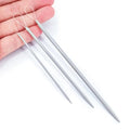 Acoeitl 6 Pcs 3 Size Extra-Long Aluminum Blunt Yarn Needles Large Eye Wool Needles for Yarn Crochet Weaving Darning Tapestry Needle for Beginners Sewing Needles Stitches (5.7 in, 4.5 in, 3.8 in) - style: Grey-5.7In/4.5In/3.8In