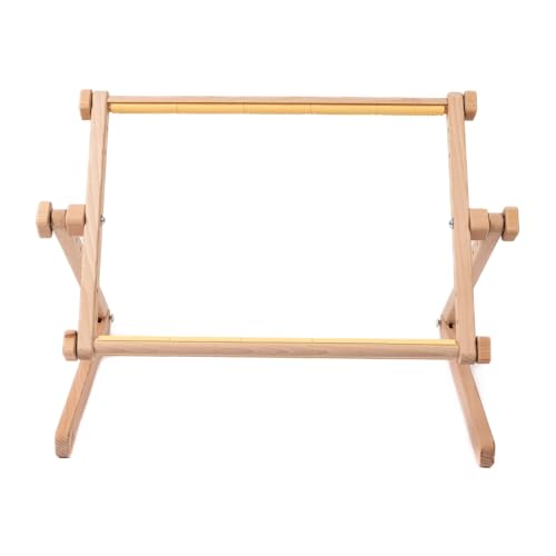 Needlework Table and Lap Hands-Free Stand with Adjustable Frame Chaffinch Tapestry Cross Stitch Embroidery Frame Holder (Beige, 9.8" х 12.5") - size: 9.8" х 12.5"