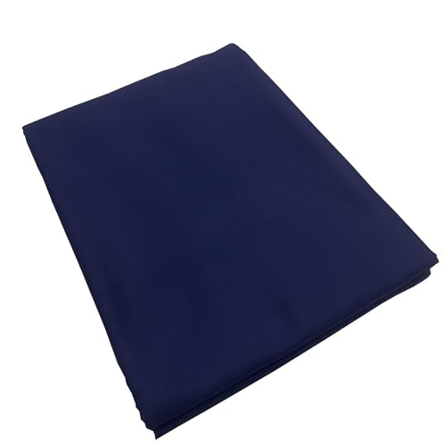 Cotton Quilting Fabric by The Yard for Sewing Width 64" Dark Blue 1 Yard - color: Darkblue, size: 1Yard