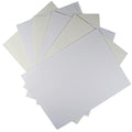 KCS 6 pc of 12" x 18"(30cmx45cm) 14CT Counted Cotton Aida Cloth Cross Stitch Fabric (White+Antique White) - color: White+antique White