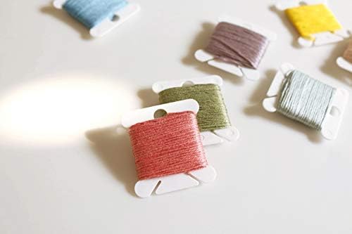 Plastic Floss Bobbins for Cross Stitch Embroidery Cotton Thread Craft Sewing Storage, Thread Cards, Friendship Bracelet Bobbins （White-120 Pcs ）