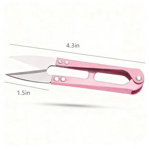 Bestac 3-Pack Thread Snips, Small Sewing Scissors for Yarn, Thread & DIY Crafts, Precision Trimming Nipper for Stitching and Quick Cuts.