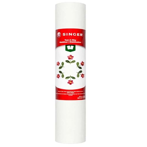 SINGER® Tear-A-Way Embroidery Stabilizer, 12x10 Yards