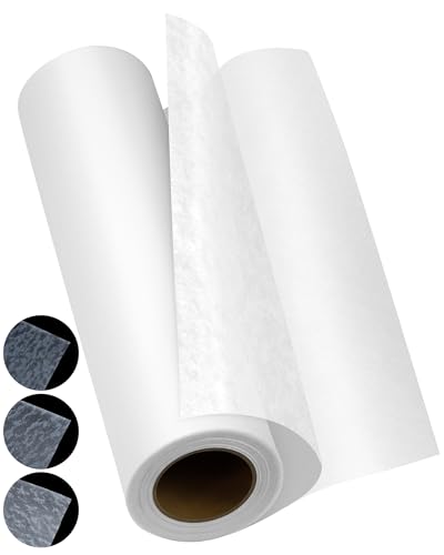 PLANTIONAL Double Sided Iron On Adhesive Film: 11.8 inch x 10 Yards Light Weight Double-Sided Press-on Patch Heat Melt Fabric Glue Sheet Permanent Fusible Adhesive - size: Light Weight