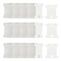 Fokanlo Large Quantity 1000 Pieces Plastic Floss Bobbins for Cross Cotton Thread Craft DIY Sewing Storage, Thread Organizer Holder, Embroidery Thread Cards Cross Stitch Bobbin, one Thousand White
