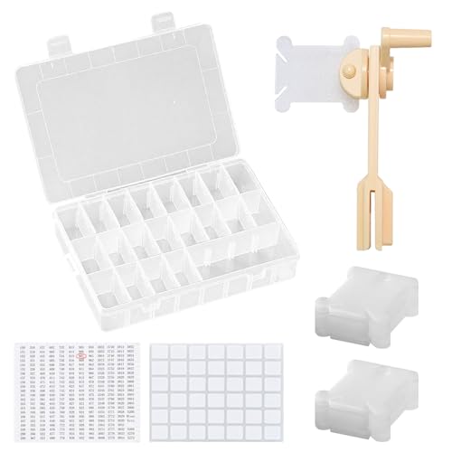 Embroidery Floss Organizer with 24 Compartments