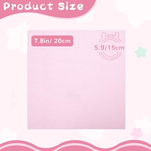 12 Sheets 12 Colors Cotton Embroidery Fabric 7.8×7.8Inch - size: 7.8×7.8Inch