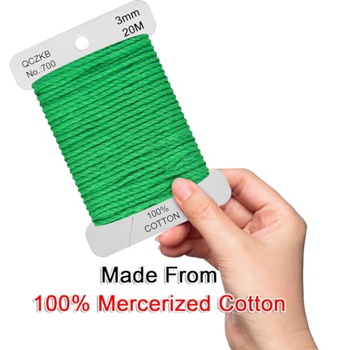 Classic Crochet Thread Yarn 100% Pure Cotton Thread,Col No: 700,Bright Christmas Green - color: Bright Christmas Green