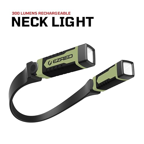EZRED ANYWEAR Rechargeable Neck Light for Hands-Free Lighting, soft green - color: Soft Green