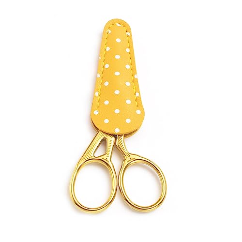6 Pieces Scissors Cover Safety Synthetic Leather Sheath Protector - color: Multicolors With Dots