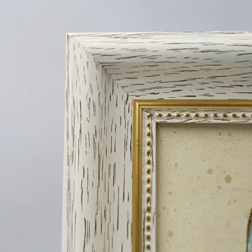 Picture Frame 8x12 White(Cream Color) .Front opening 7.8x11.8. Imitation Wood Grain.Table Top Display and Wall Mounting.Plastic (Plastic) Panel.Carton Packaging. - color: White, size: 8x12