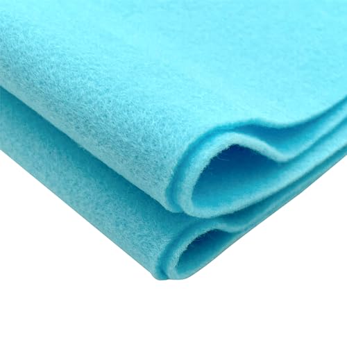 EOVEA | Acrylic Felt Fabric by The Yard | 72" Wide | 1.6mm Thick | Soft & Durable Non-Fraying Felt | for DIY Crafts, Sewing, Upholstery, Costumes & Padding(Baby Blue, 1 Yard) - color: Baby Blue, size: 1 Yard