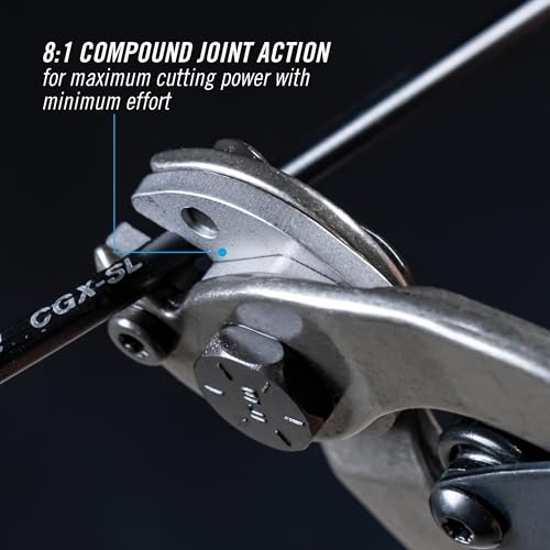 Channellock Wire Cutter 910 - Compound Joint Cable Cutting Tool - 9 In