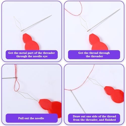 FNANJWQ 30PCS Automatic Needle Threaders Hand Sewing Needle Threader
