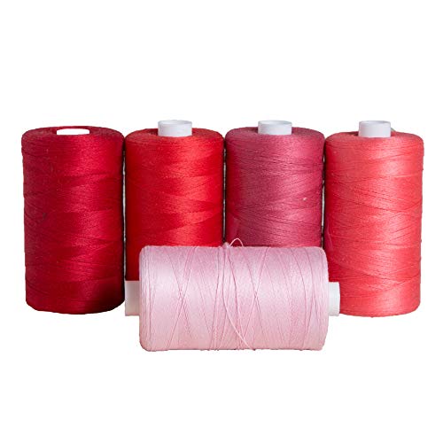Connecting Threads Pink Assorted 100% Cotton Thread Set - 5 Spools - color: First Blush