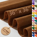 Camel Brown Soft Felt Sheet 36'' X 36'', 1.4mm Large Felt Fabric Sheet - color: Camel Brown