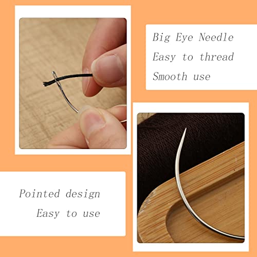 Curved Needles, 100 PCS Curved Sewing Needles, Curved Upholstery Needle - style: 100 PCS