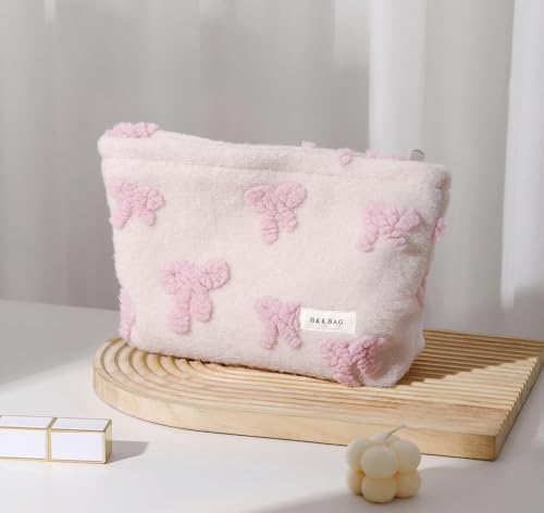 getgto 2 Pcs Makeup Bags, Large Cosmetic Bag Travel Toiletry Bag - color: Girly pink