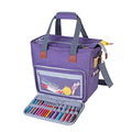 LUXJA Large Knitting Bag with Shoulder Straps, Purple - color: Purple, size: Large