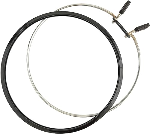Nurge Metal Embroidery Hoops - Premium Spring Tension Embroidery Hoop for Cross Stitch - Durable Ring with Quick Release Safety Clip - Ideal for Crafters,Beginners & Professionals - Black - Large - color: Black, size: Large