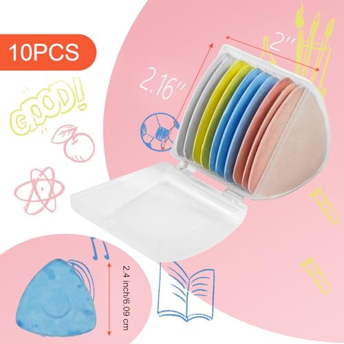 10Pcs Triangle Tailors Chalk,Tailor's Sewing Fabric Chalk - color: 10 pack