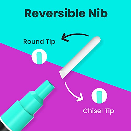 Chalkola 8 Pastel Fine Tip Chalk Markers for Chalkboard, Blackboards - 3mm - size: Fine Tip - 3mm