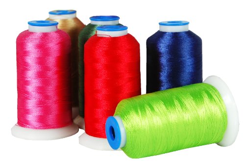 ThreadArt Polyester Machine Embroidery Thread, 1000M 40wt, Soft Gold 159 - color: Soft Gold